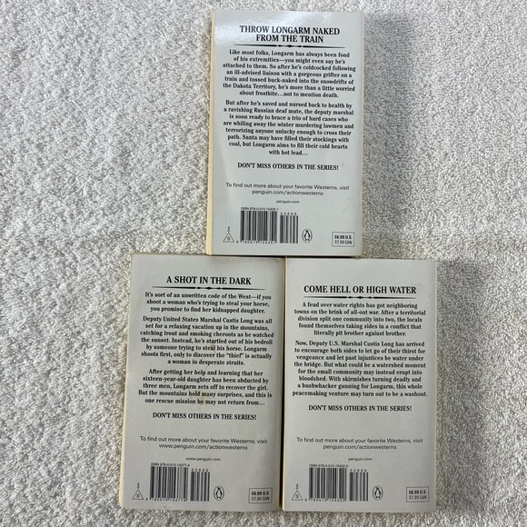 Vintage Longarm Action Western Romance Novel x3 - Picture 5 of 12